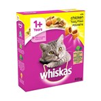 Whiskas Adult Complete Dry Cat Food Biscuits Chicken 825g