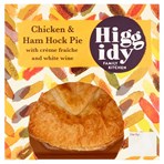Higgidy Family Kitchen Chicken & Ham Hock Pie with Crème Fraîche and White Wine 250g