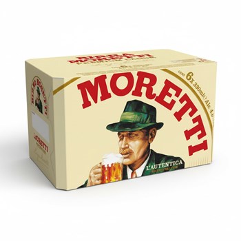 Birra Moretti Lager Beer 6 x 330ml Cans