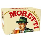 Birra Moretti Lager Beer 6 x 330ml Cans