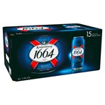 Kronenbourg 1664 Lager Beer 15 x 440ml Cans
