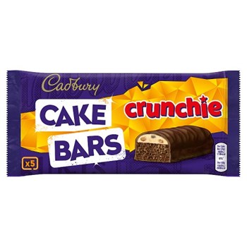Cadbury Crunchie Cake Bars x5