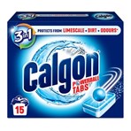 Calgon 3-in-1 Washing Machine Water Softener, 15 Tablets
