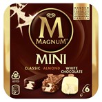 Magnum Classic, Almond & White Ice Cream 6 x 55 ml