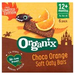 Organix Limited Edition Choco Orange Organic Soft Oat Snack Bars Multipack 6 x 30g