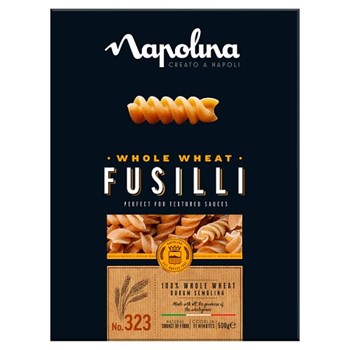 Napolina Whole Wheat Fusilli No. 323 Pasta 500g