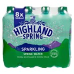 Highland Spring Sparkling Spring Water 8 x 500ml