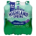 Highland Spring Sparkling Spring Water 6 x 1 Litre