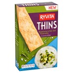 Ryvita Thins Rosemary & Sea Salt Flatbreads 125g