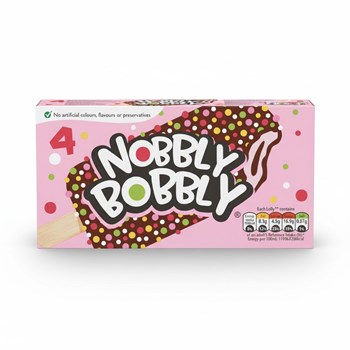 Nobbly Bobbly Strawberry & Chocolate Nobbly Ice Lolly 4 x 60ml