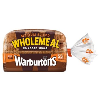 Warburtons Medium Sliced Wholemeal 400g