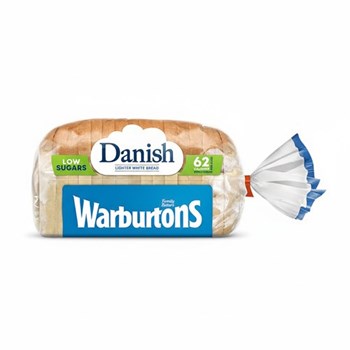 Warburtons Danish Lighter White Bread 400g