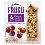 Jordans Frusli Raisins & Hazelnuts Chewy Cereal Bars 6 x 30g (180g)