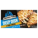 Chicago Town 2 Deep Dish Four Cheese Mini Pizzas 2 x 155g