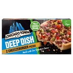 Chicago Town 2 Deep Dish Vegan Cheeseburger Mini Pizzas 2 x 166g