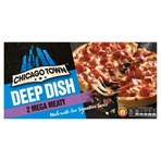 Chicago Town 2 Deep Dish Mega Meaty Mini Pizzas 2 x 160g