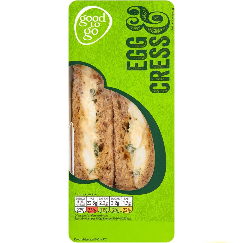 Egg and Cress Sandwich 1 Serving