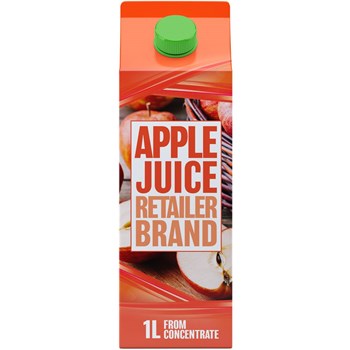 Retailer Brand Apple Juice Concentrate Carton 1l
