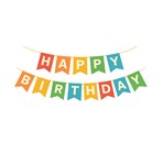 Happy Birthday Banner - Retail Brand (Style & size may vary)