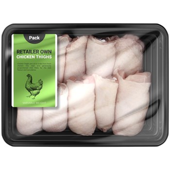 Chicken Thigh Fillets Pack  Retailer's Own Brand 600-640g 
