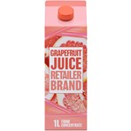Retailer Brand Grapefruit Juice Concentrate Carton 1l
