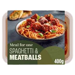 Spaghetti and Pork Meatballs for one Retailer's Own Brand 400-450g