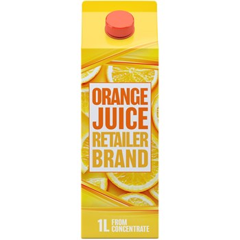 Retailer Brand Orange Juice Concentrate Carton 1l