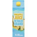 Retailer Brand Pineapple Juice Concentrate Carton 1l